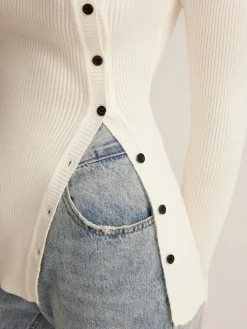 COMMENSE Plain Asymmetrical Breasted Sweater* Sweater Tops|Sweaters & Cardigans