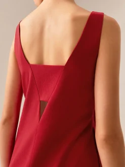 COMMENSE Plain Backless Cutout Tank Dress* Cocktail & Party Dresses|Summer Dresses