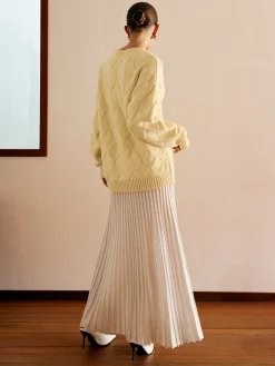 COMMENSE Plain Diamond Sweater* Sweater Tops|Sweaters & Cardigans