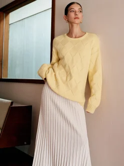 COMMENSE Plain Diamond Sweater* Sweater Tops|Sweaters & Cardigans
