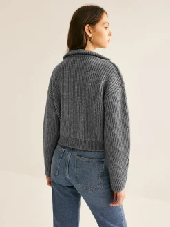 COMMENSE Plain Double Zip Cardigan* Cardigans|Sweaters & Cardigans