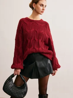 COMMENSE Plain Draped Pullover Sweater* Sweater Tops|Sweaters & Cardigans