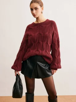 COMMENSE Plain Draped Pullover Sweater* Sweater Tops|Sweaters & Cardigans
