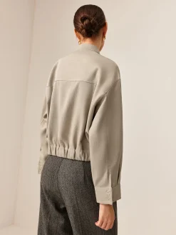 COMMENSE Plain Long Sleeve Cargo Jacket* Outerwear|Tops