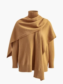COMMENSE Plain Mock Neck Three-Piece Sweater Pants Set* Knitwear|Tops