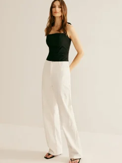 COMMENSE Plain Piping Halter Top* Tank Tops & Camis|Tops