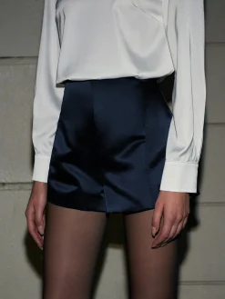 COMMENSE Plain Satin Shorts* Shorts|Matching Sets