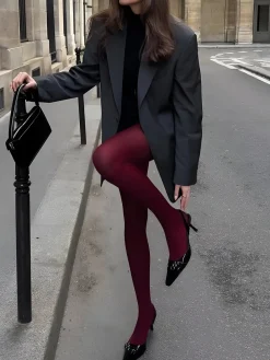 COMMENSE Plain Soft Velvet Touch Tights* Socks & Tights|Accessories