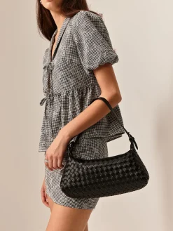 COMMENSE Plain Woven Buckle Shoulder Bag* Bags|Accessories