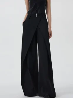 COMMENSE Plain Zipper Design Pants* Pants|Bottoms