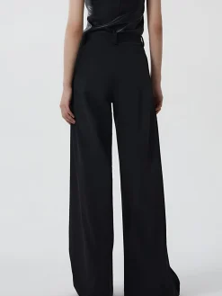 COMMENSE Plain Zipper Design Pants* Pants|Bottoms