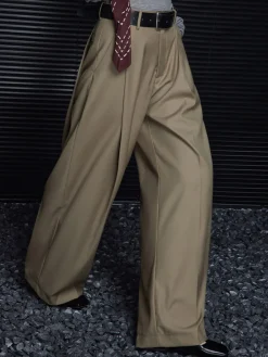 COMMENSE Pleated Draped Pants Without Belt* Pants|Bottoms