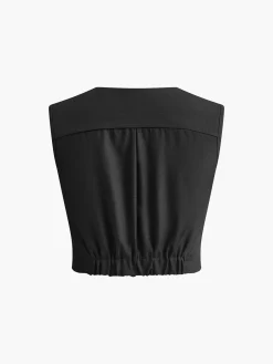 COMMENSE Pleated Knotted Tank Top* Tank Tops & Camis|Tops