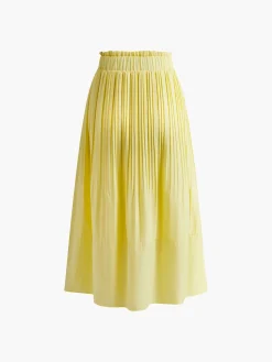 COMMENSE Pleated Lettuce Trim Skirt* Skirts|Bottoms