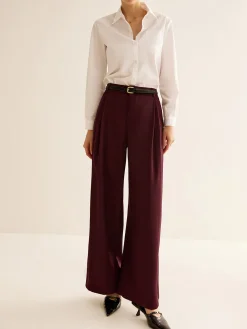 COMMENSE Pleated Wide Leg Pants Without Belt* Wide Leg|Pants