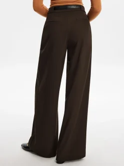 COMMENSE Pleated Wide-Leg Pants With Belt* Pants|Bottoms