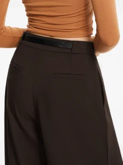 COMMENSE Pleated Wide-Leg Pants With Belt* Pants|Bottoms
