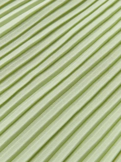 COMMENSE Pleated Zipper Plisse Tube Dress* Cocktail & Party Dresses|Midi Dresses