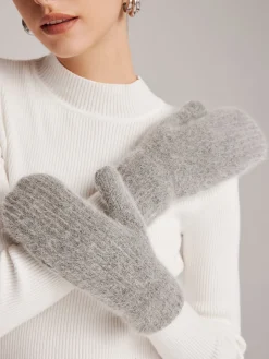 COMMENSE Plush Warm Rabbit Fur Gloves* Accessories