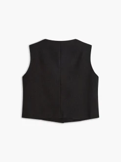 COMMENSE Pockets Golden Button Vest* Vests|Outerwear