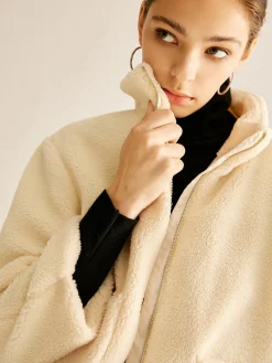 COMMENSE Pockets Zipper Warm Fleece Jacket* Outerwear|Jackets