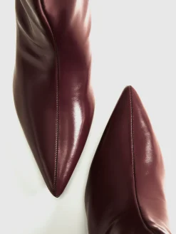 COMMENSE Pointed Toe Kitten Ankle Boots* Shoes|Accessories