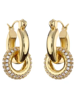 COMMENSE Polished Double Hoop Earrings* Earrings|Accessories