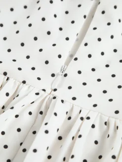 COMMENSE Polka Dot Knotted Cami Short Dress* White Dresses|Casual Dresses