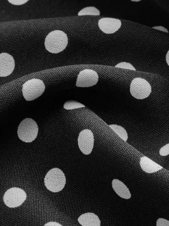 COMMENSE Polka Dot Sweetheart Cami Dress* Black Dresses|Vacation Dresses