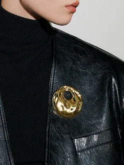 COMMENSE Potholes Hollow Hoop Brooch* Accessories
