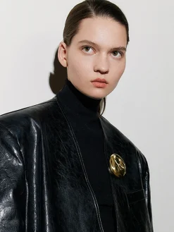 COMMENSE Potholes Hollow Hoop Brooch* Accessories