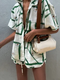 COMMENSE Print Drawstring Shorts Set* Shorts Sets|Shorts