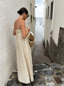 COMMENSE Printed Spaghetti Strap Long Dress* Vacation Dresses|Summer Dresses
