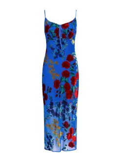 COMMENSE Printed Spaghetti Strap Midi Dress* Casual Dresses|Summer Dresses
