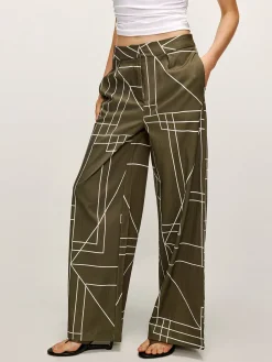 COMMENSE Printed Wide-Leg Pants* Pants|Matching Sets