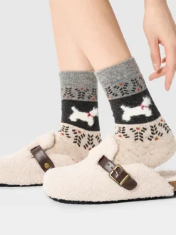 COMMENSE Puppy Pattern Wool Socks* Socks & Tights|Accessories