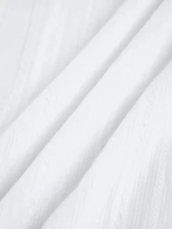 COMMENSE Pure Cotton Open Back Short Dress* White Dresses|Casual Dresses