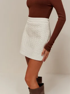 COMMENSE Quilted Faux Leather Skirt* Skirts|Matching Sets