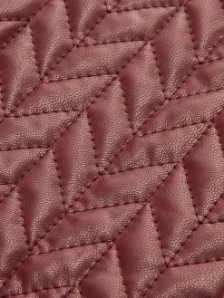 COMMENSE Quilted Faux Leather Skirt* Skirts|Matching Sets