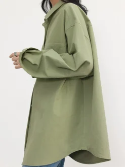 COMMENSE Relaxed Oversized Cotton Shirt* Blouses & Shirts|Tops