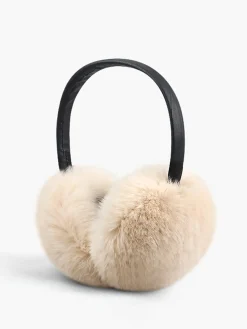 COMMENSE Retractable Rabbit Fur Earmuffs* Hair Claws & Hats|Accessories