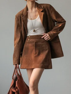 COMMENSE Retro A-Line Mini Skirt* Skirts|Matching Sets