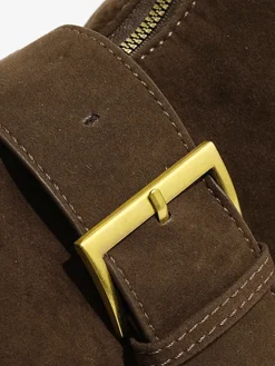 COMMENSE Retro Buckle & Zipper Crescent Bag* Bags|Accessories