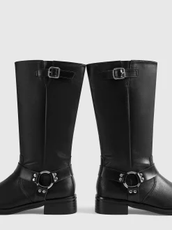 COMMENSE Retro Buckle Knight Boots* Shoes|Accessories