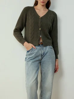 COMMENSE Retro Button Twist Cardigan* Cardigans|Sweaters & Cardigans