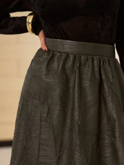 COMMENSE Retro Faux Leather Skirt Without Belt* Skirts|Bottoms