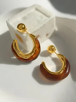 COMMENSE Retro Hoop Stud Earrings* Earrings|Accessories