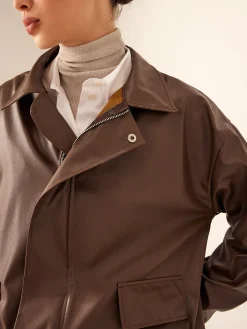 COMMENSE Retro Loose Motorcycle Faux Leather Jacket* Outerwear|Tops