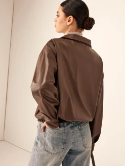 COMMENSE Retro Loose Motorcycle Faux Leather Jacket* Outerwear|Tops