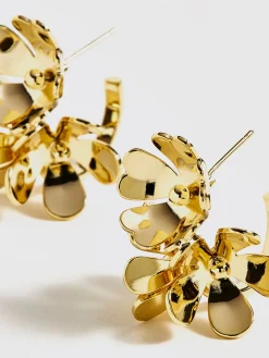 COMMENSE Retro Metal Flower Stud Earrings* Earrings|Accessories
